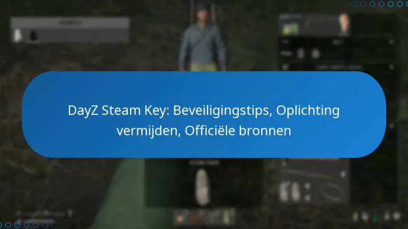 DayZ Steam Key: Beveiligingstips, Oplichting vermijden, Officiële bronnen